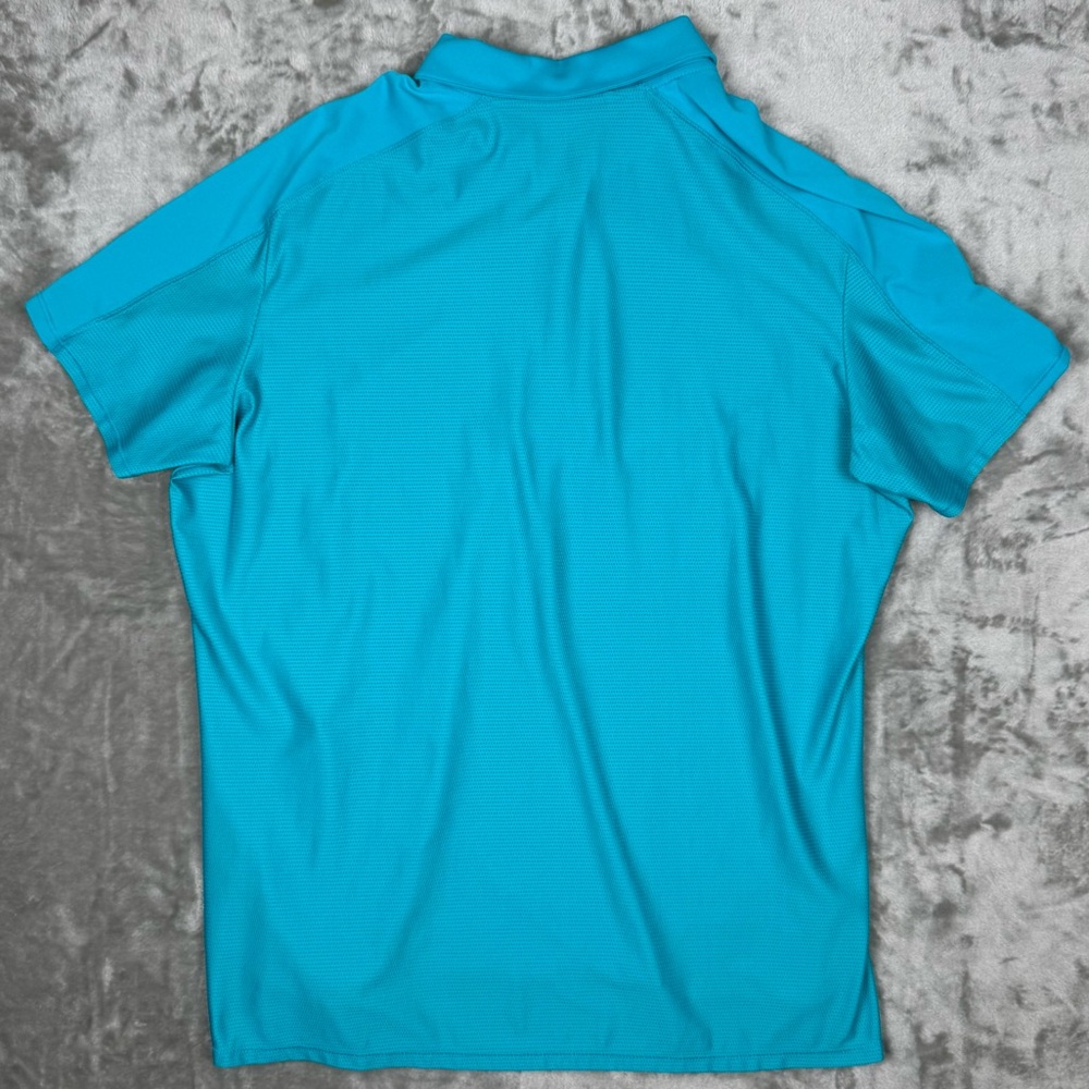 Adidas Women's Short Sleeve Golf Polo Shirt Turquoise Size XL Tennis Pickleball - Picture 6 of 9